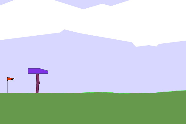 BipedalWalker reward hacking